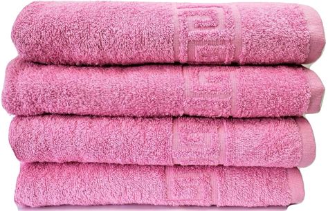 Pink Bath Towel 70x140 Large Size 100 Natural Cotton 500 Gsm Thick