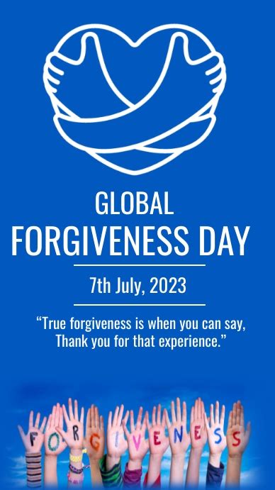 Global Forgiveness Dayworld Forgiveness Day Template Postermywall