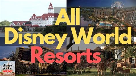 Walt Disney World Resorts Overview All Disney Hotels Orlando