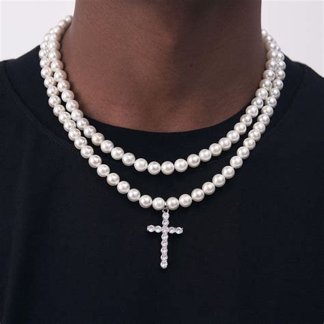 Aggregate More Than Pearl Necklace With Cross Pendant Best Poppy