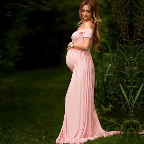 New Maternity Photography Props Pregnancy Clothes Maxi Maternity Photography Dress Chiffon
