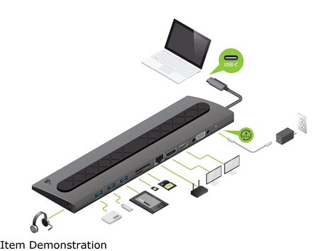 IOGEAR Docking Station Dock Pro 100 USB C 4K Ultra Slim Station