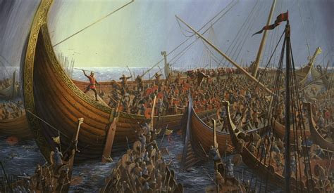 Battle Of Svolder Viking Sea Battle By Anders Kvale Rue Sea Battle