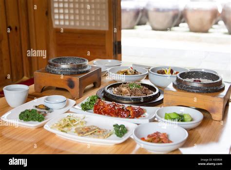 Korean Table Dhote 009 Stock Photo Alamy