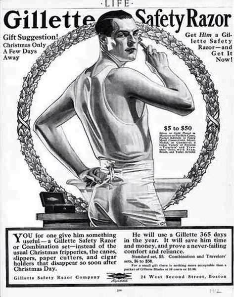 An Advertisement For Gillette Safety Razors From The Early 1900s