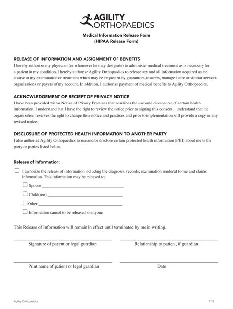 Fillable Online Hipaa Release Form Fax Email Print Pdffiller