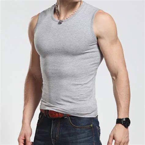 Hot New Men Tank Top Cotton Sleeveless O Neck T Shirt Bodybuilding