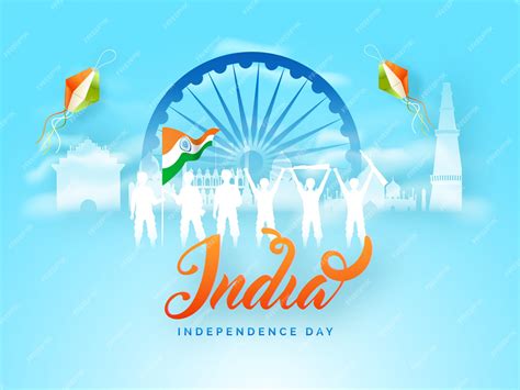 Premium Vector Silhouette Of Soldiers Celebrating Happy Indian