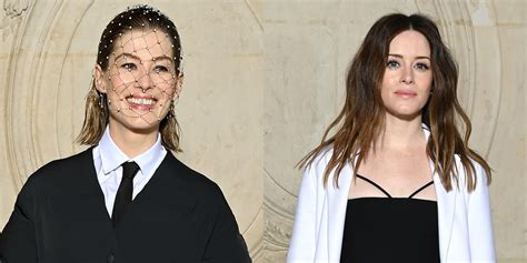 Rosamund Pike And Claire Foy Show Off Edgy Styles At Dior Haute Coutures