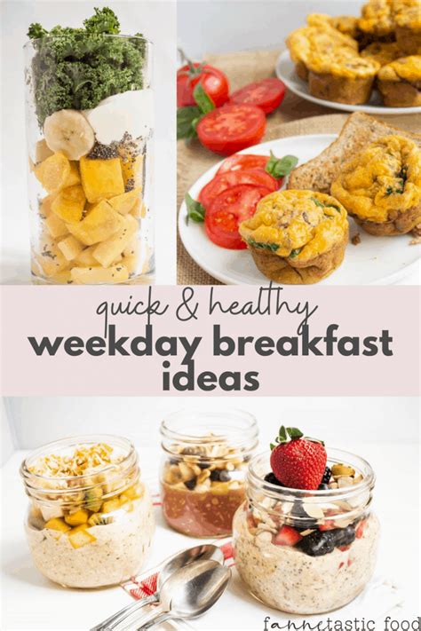Quick And Healthy Breakfast Ideas For Busy Mornings Fannetastic Food