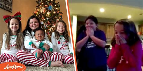 Texas Parents Surprise Daughters With Newly Adopted Baby Brother Under