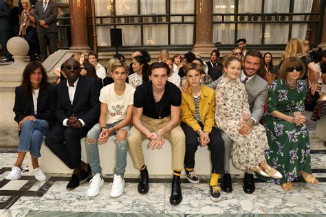 See more ideas about david beckham, beckham, david beckham family. Victoria Beckham's front row at London Fashion Week was ...