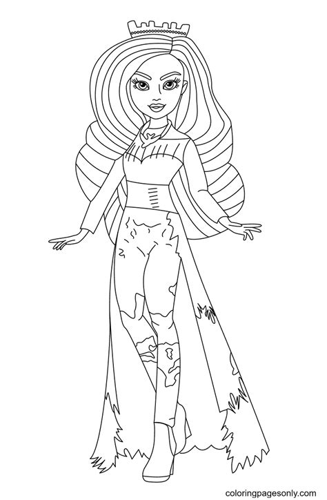 Audrey Coloring Pages - Descendants Coloring Pages - Coloring Pages For