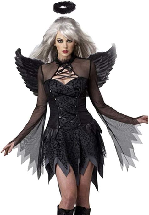 Naihen Cosplay Dresses For Women Sexy Halloween Angel And Devil Gothic