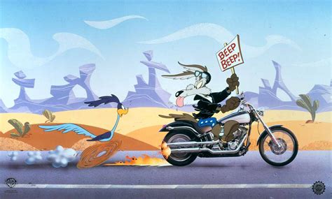 Road Runner And Wile E Coyote The Deuce You Say Harley Davidson By