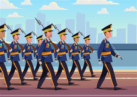 Military Parade Formation 208975 Vector Art At Vecteezy
