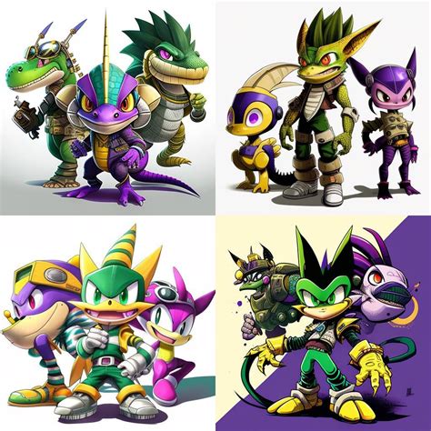 Alternate Team Chaotix From Sonic Heroes Rmidjourney