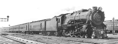 Pennsylvania Railroad K 4 Class Pacific Steam Locomotive On A Passenger