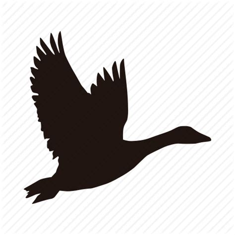 Flying Goose Silhouette At Getdrawings Free Download