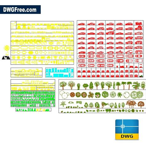 Blocks Various Dwg Free Drawing 2020 In Autocad Blocks 2d