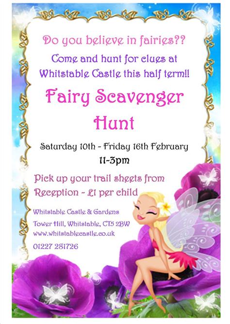 Fairy Scavenger Hunt Whitstable Castle