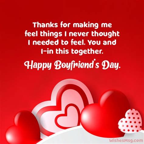 Happy Boyfriend Day Wishes Messages And Quotes
