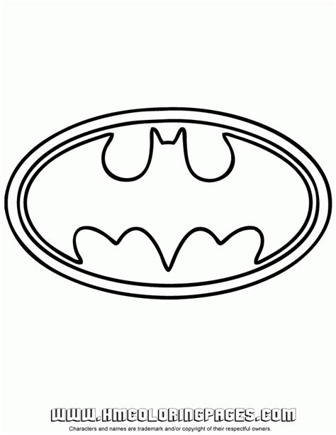 Batman Logo Coloring Pages To Download And Print For Free