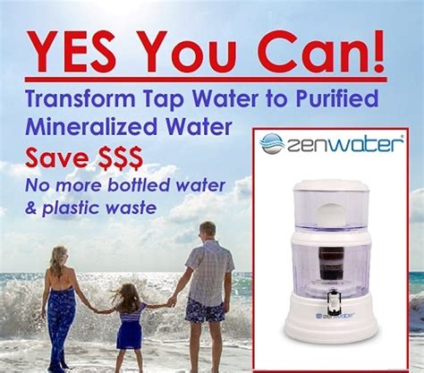 Genuine Zen Water Systems 6 Gallon Countertop Water Filter Purifier