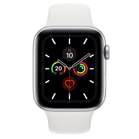 Apple Watch Series 5 2019 44 Mm Aluminium Gps Sølv