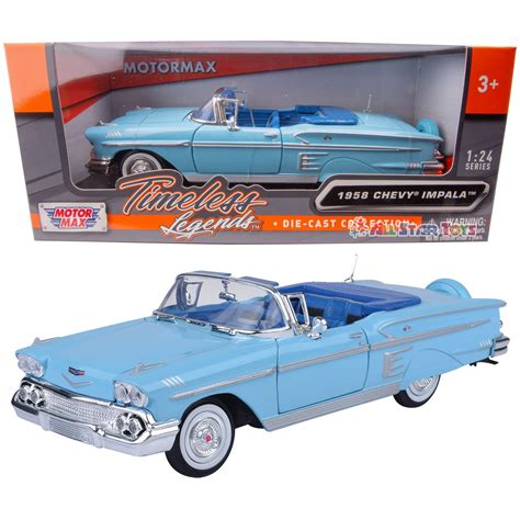 Buy 1958 Chevrolet Impala Convertible Blue Motormax Premium American