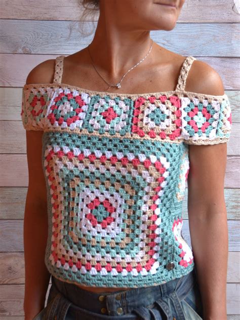 Granny Square Tank Top Free Pattern The Colors Textures And Fun