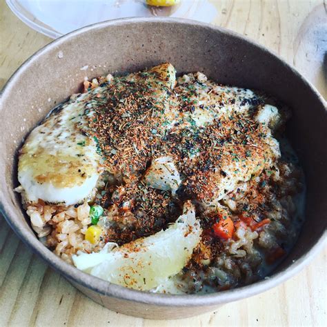 Lemon Cream Grilled Fish With Brown Rice And Quinoa Topped