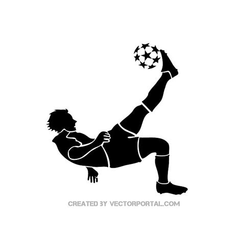 Soccer Player Kicking Ball Ai Royalty Free Stock Svg Vector