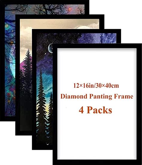 4 Pack Diamond Painting Frames Magnetic Frame 12x16 In 30x40 Cm