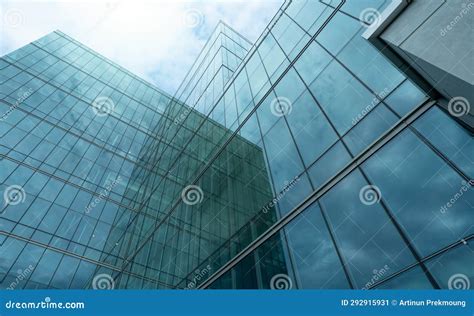 Modern Sustainable Glass Office Building Exterior View Of Corporate