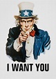Uncle Sam I Want You Art 32x24 Poster Decor
