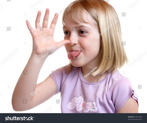 Young Girl Pulling Funny Face Stock Photo 10415950 Shutterstock