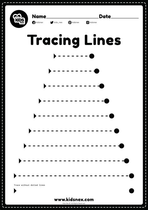 Tracing Lines Worksheets Printable