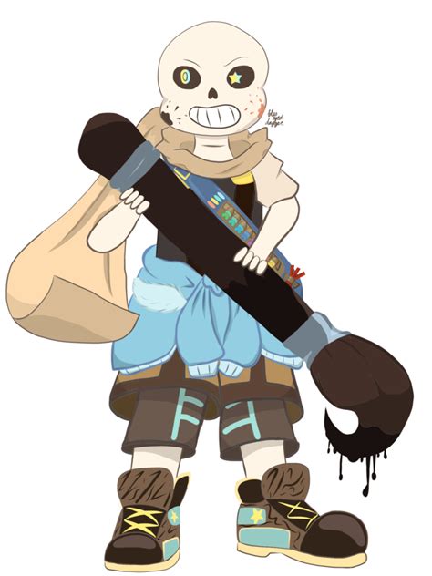 In the undertale au, ink sans is a sans who lives off the creativity of artists. Ink!sans by blueeyeddagger on DeviantArt