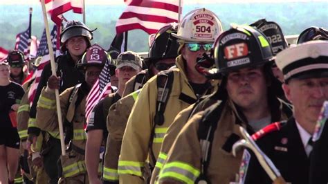 343 Firefighters Silently Walk The Ravenel Bridge On September 11th