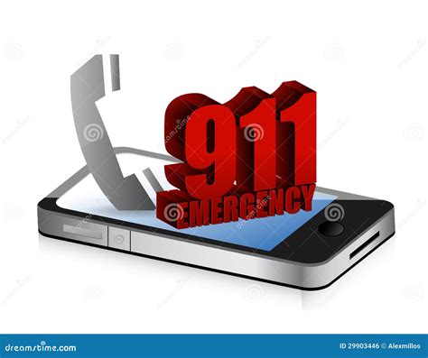 Emergency Smartphone Call Stock Illustration Illustration Of Help