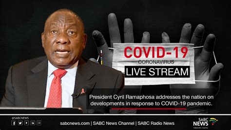 This event is also live on dstv 403. President Cyril Ramaphosa addresses the nation on ...