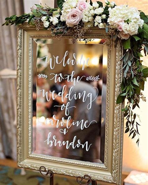 13 Brilliant Wedding Ideas To Use Mirrors Oh Best Day Ever