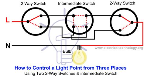 How To Control One Lamp From Three Different Places