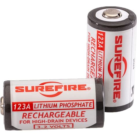Surefire 123a Rechargeable Lithium Phosphate Battery Sflfp123