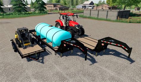 3 Pj Trailers 40ft 24ft And Load Trail Fs19 Farming Simulator 19 Mod
