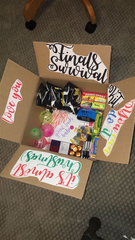 College Finals Survival Kit Ideas