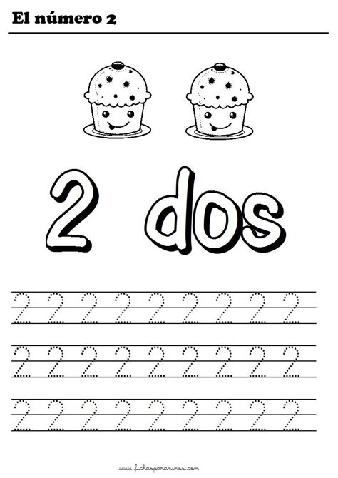 fichas para aprender a escribir los números los niños tiene dibujos bonitos que representan los
