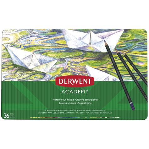 Derwent Academy 36 Watercolour Colouring Pencils Ebay