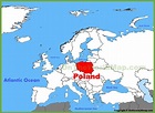 Poland location on the Europe map